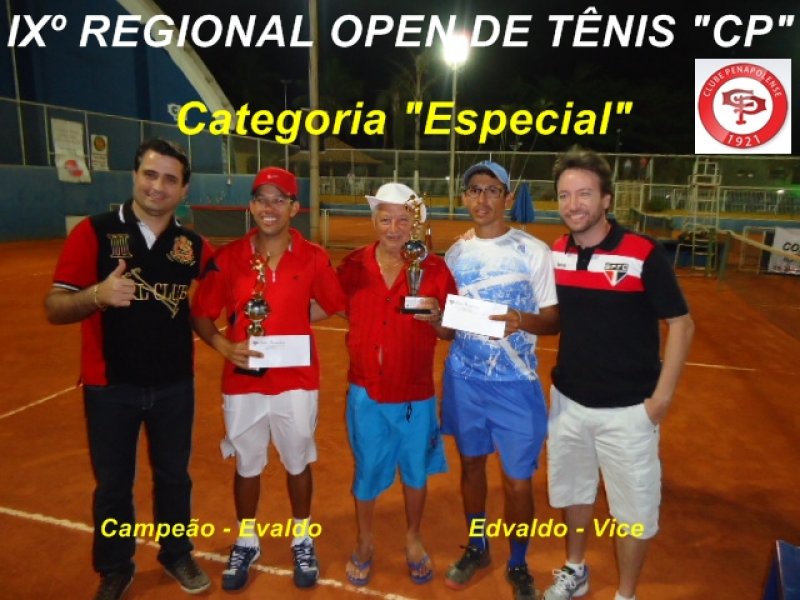 Clube Penapolense reúne 50 tenistas em torneio
