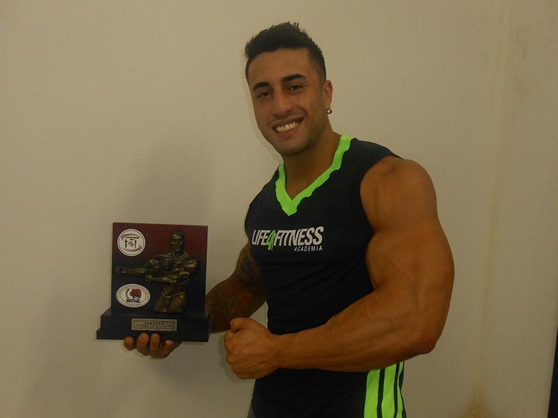 Bruno é campeão paulista de fisiculturismo