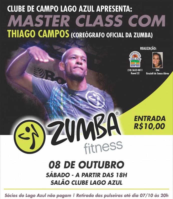 Clube Lago Azul promove Zumba Fitness