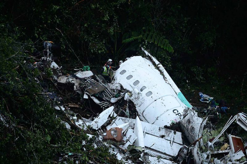 Avião com time da Chapecoense sofre trágico acidente na Colômbia