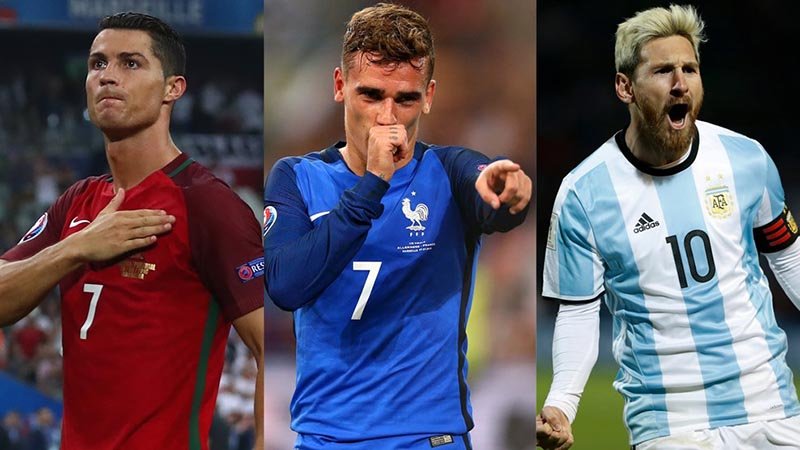 CR7, Messi e Griezmann concorrem ao prêmio de melhor do mundo Fifa