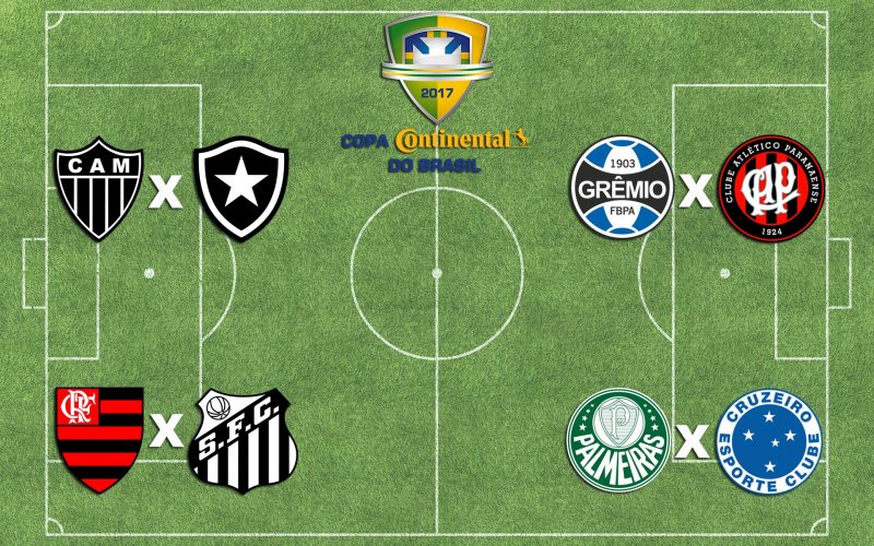 Palmeiras enfrenta Cruzeiro nas quartas; Santos pega o Flamengo