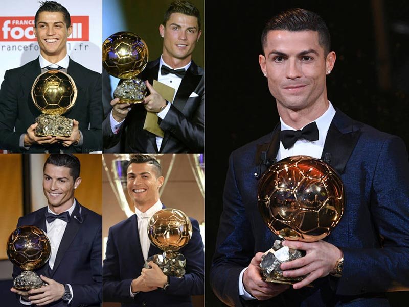 CR7 bate Messi de novo e vence Bola de Ouro