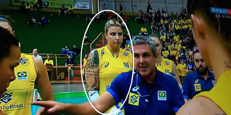 Penapolense Fernanda Tomé defende Seleção Brasileira de Vôlei em amistoso