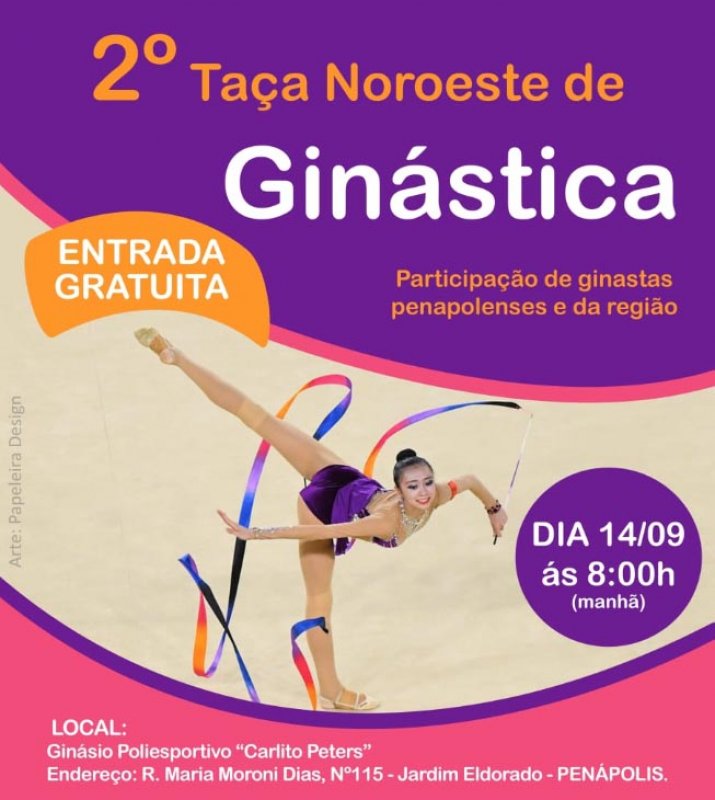 Penápolis sediará 2ª Taça Noroeste de Ginástica