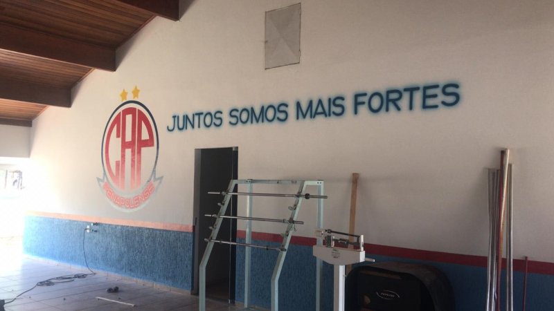 CT do CAP recebe frase motivacional de torcedores