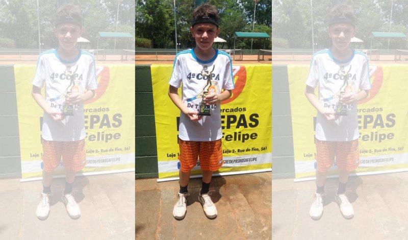 Tenista penapolense é campeão em Araçatuba