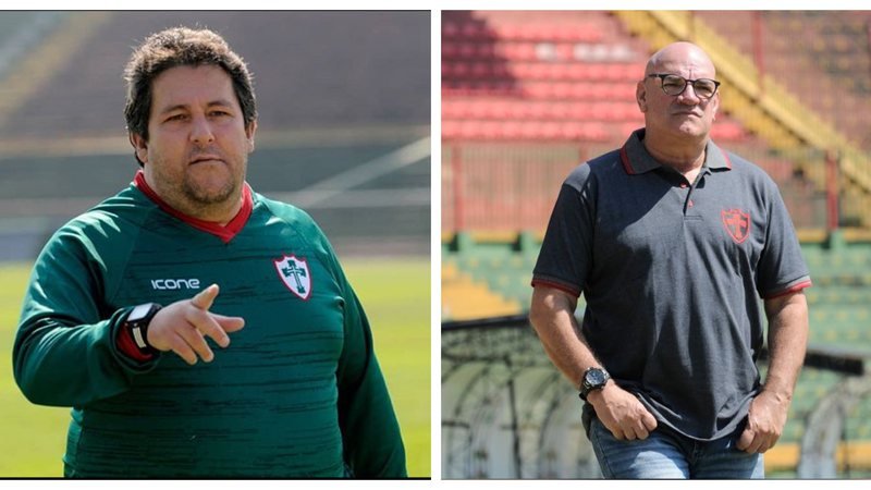 No centenário da Portuguesa, Marchiori e Flávio Alves, treinador e gerente de futebol, visam volta por cima do clube à elite