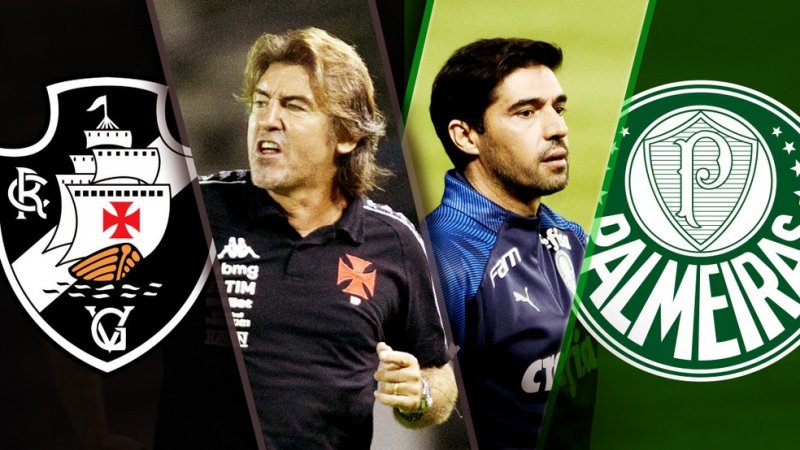 Vasco x Palmeiras terá reencontro entre Sá Pinto e Abel Ferreira