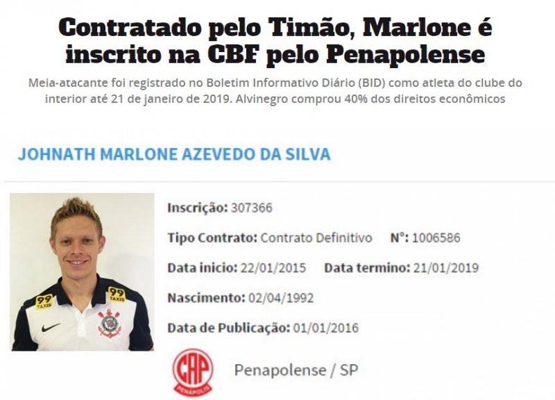 Penapolense cobra Corinthians por dívida de mais de R$ 2 milhões