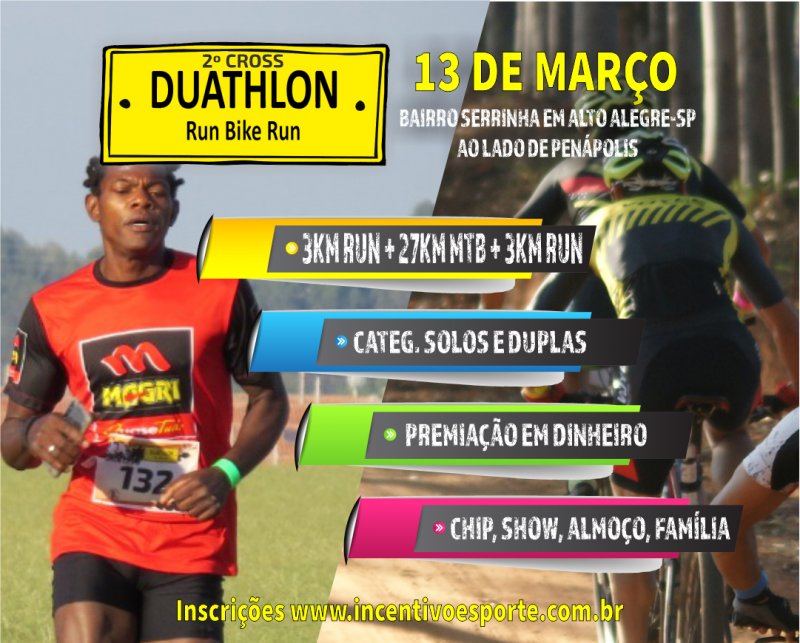 Alto Alegre recebe competição de Cross Duathlon no bairro Serrinha