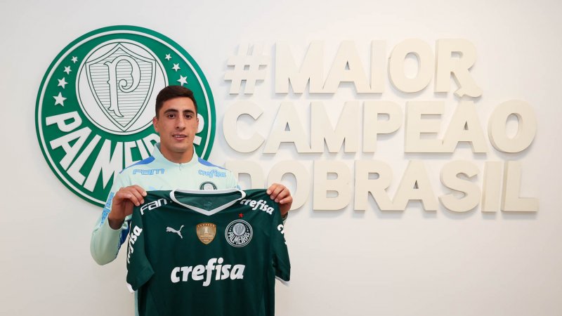 Palmeiras anuncia a contratação do atacante uruguaio Miguel Merentiel