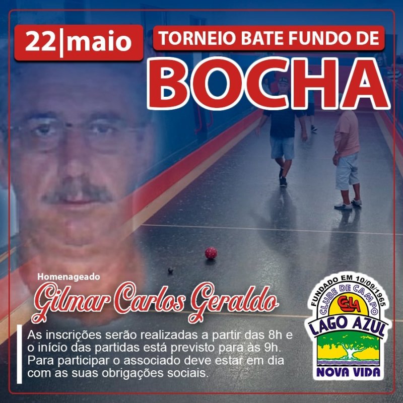 Torneio de bocha movimenta o Clube de Campo Lago Azul
