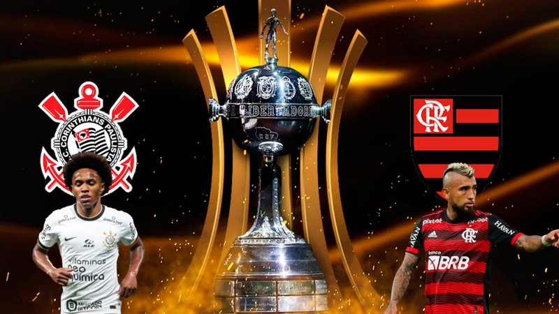 Corinthians enfrenta o Flamengo esta noite pela Libertadores