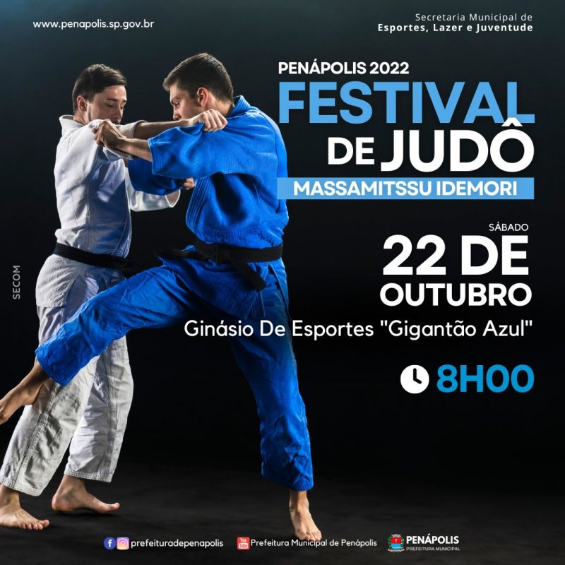 Penápolis terá Festival de Judô em outubro