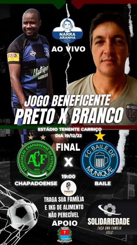 Partida beneficente será realizada dia 19 no Tenentão