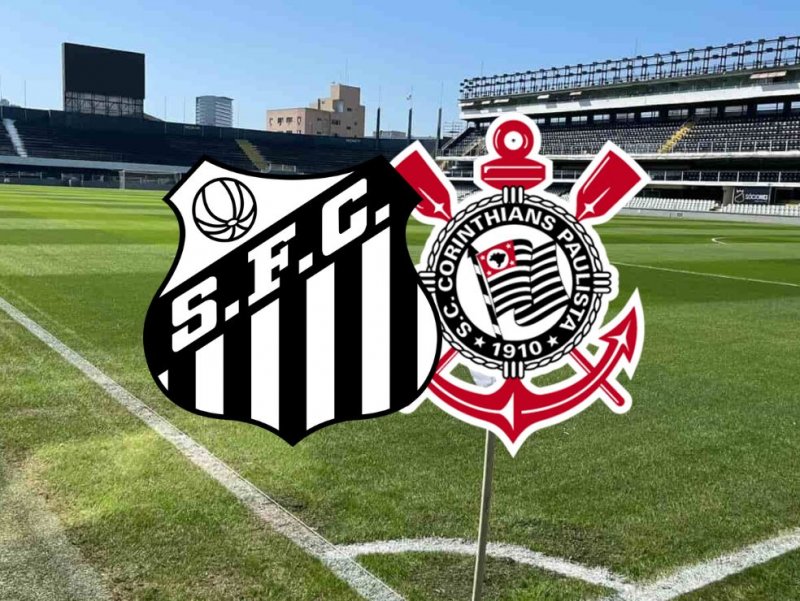 Santos e Corinthians disputam clássico na Vila Belmiro