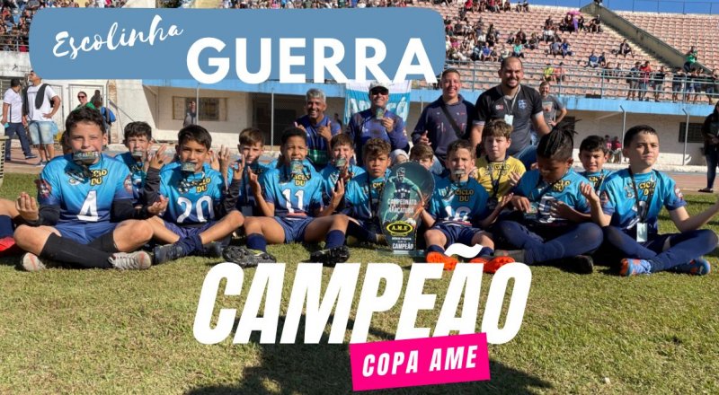 Sub-10 da Escolinha do Guerra é campeão da Copa AME