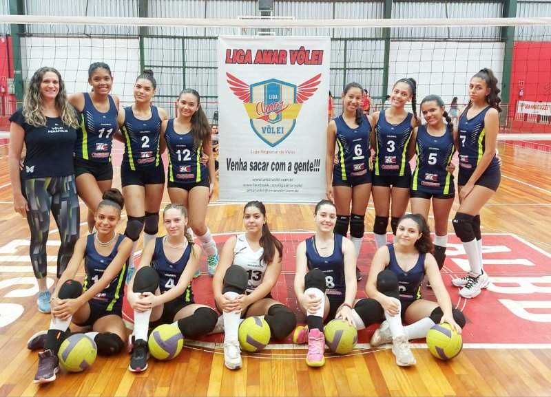Vôlei Feminino Infantil é campeão da Liga Amar