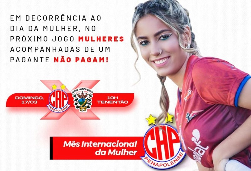 Penapolense celebra o Dia da Mulher com ação especial no próximo jogo