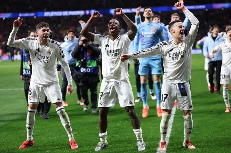 Uefa investiga Vini Junior, Mbappé, Rudiger e Ceballos por comemoração contra Atlético de Madrid
