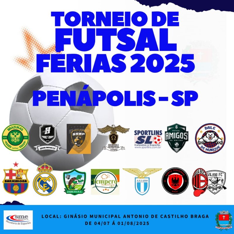 Torneio Férias de Futsal começa nesta sexta-feira