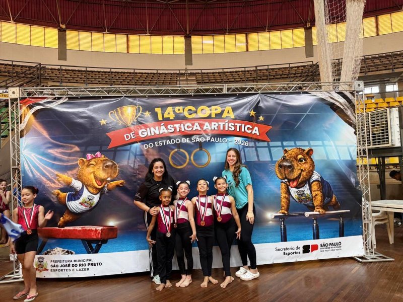 Penapolenses participam da Copa de Ginástica Artística