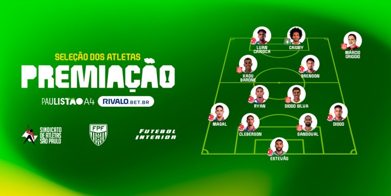 Penapolense tem sete jogadores na Seleção da Série A4