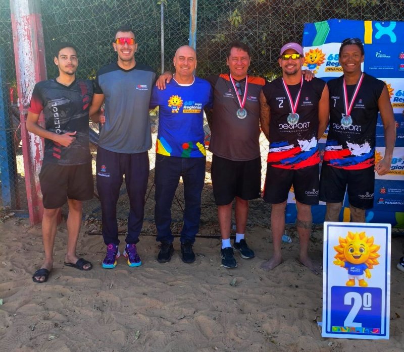 Medalha de prata no vôlei de praia masculino