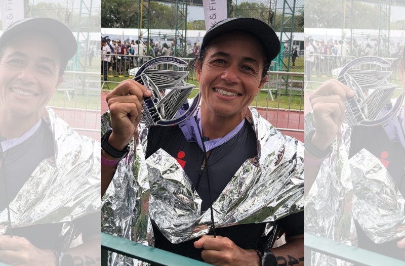 Kelly Vargas conquista 8º lugar no IRONMAN 70.3 São Paulo
