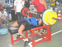 Supino compete em Auriflama