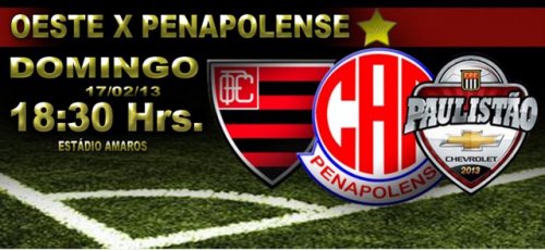 Penapolense enfrenta o Oeste em It&aacute;polis