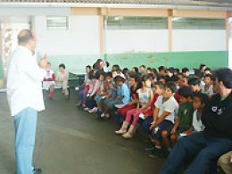 Revelando Talentos: João Luís prestigia projeto na Escola Augusto Pereira de Moraes