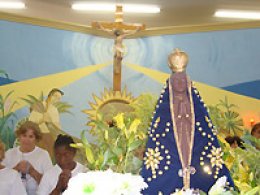 NOSSA SENHORA APARECIDA: Comunidade comemora dia da padroeira com festa