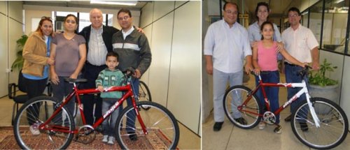 Entrega das bicicletas