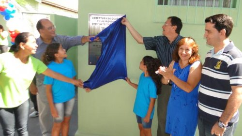 Alto das Brisas: Crianças se apresentam na inauguração da cobertura da quadra
