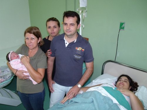 Laura Cândido é o primeiro bebê do ano