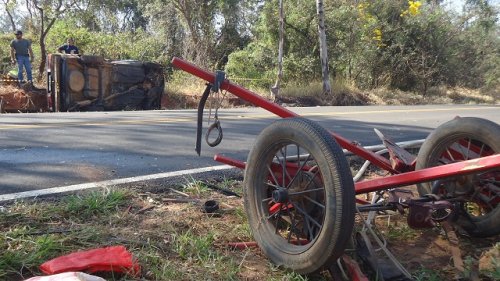 Motorista que bateu em charrete morre em hospital