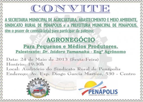 Palestra: Isidoro Yamanaka fala para produtores em Penápolis