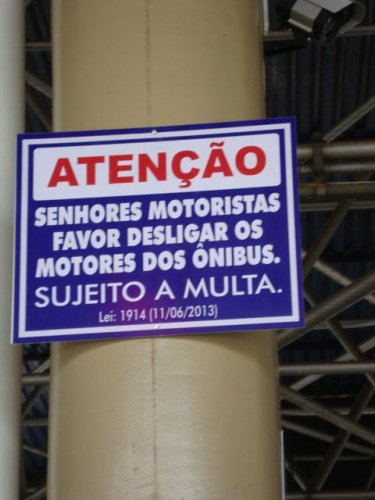 Rodoviária: Efetivada proibição de permanência de ônibus ligado