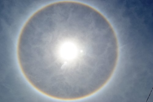 Halo Solar é visto no céu de Penápolis
