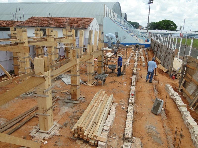 Estádio recebe novos lances de arquibancada