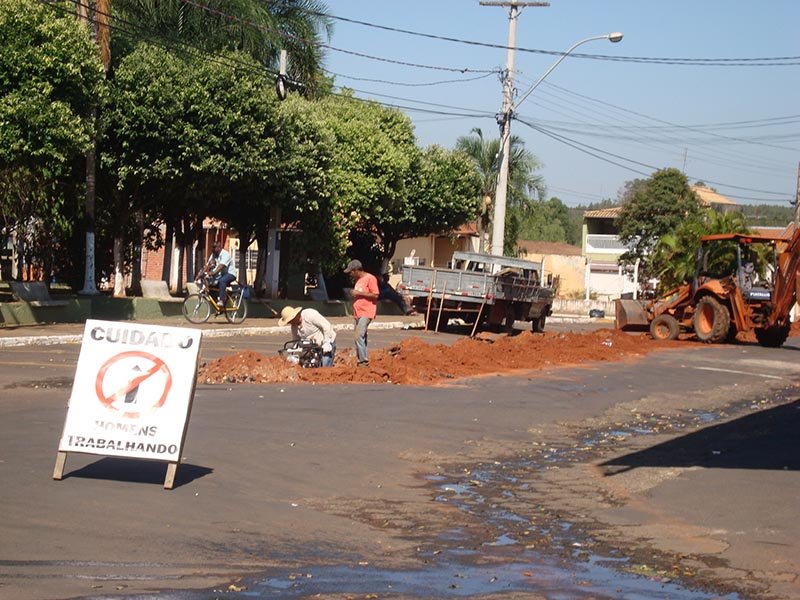 Obras de infra-estrutura beneficiam o centro da cidade de Avanhandava