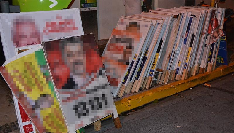 Propaganda eleitoral irregular é apreendia em Penápolis