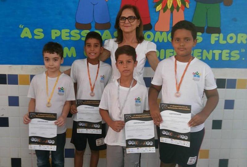 Alunos da Emef Armelindo Artioli são medalhistas de Olimpíada