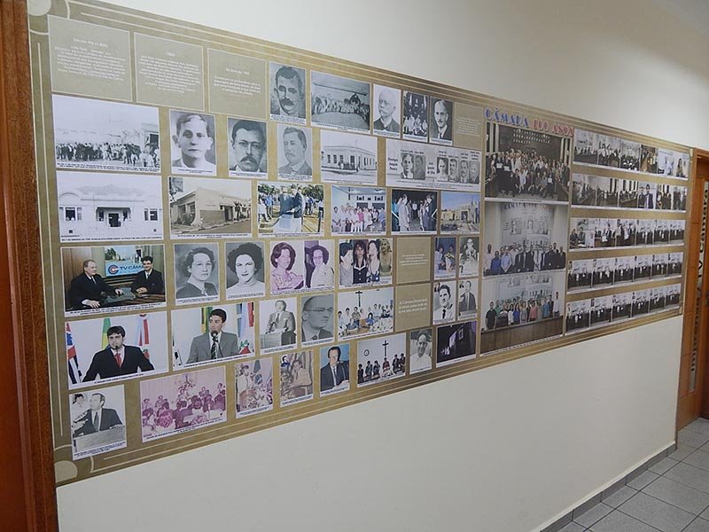 Câmara Municipal cria “painel livro” em comemoração ao seu centenário