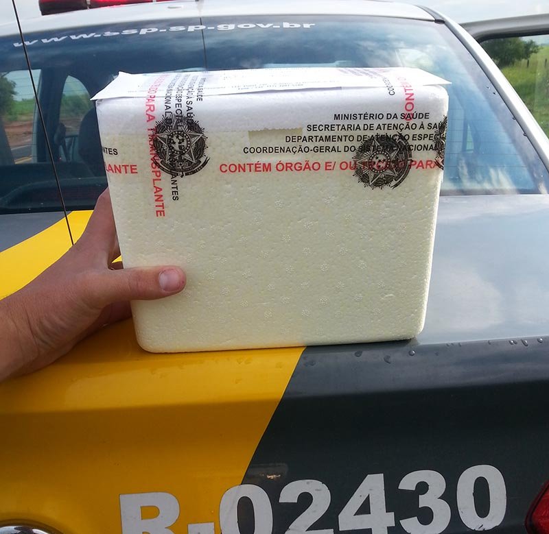 Polícia Rodoviária é mobilizada para transporte de órgãos