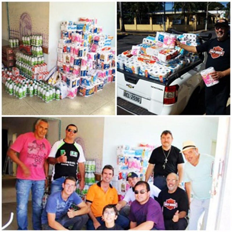 “Loucos por Moto” arrecadam leite e outros donativos para Santa Casa
