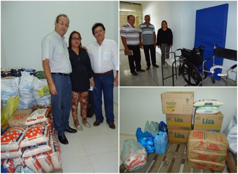 Igrejas de Jatobá entregam donativos à Santa Casa