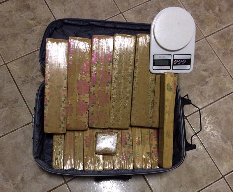 Acusado de ser o dono de 20 kg de maconha está foragido
